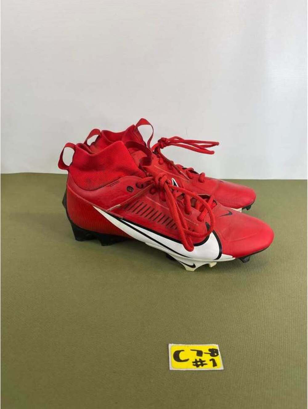 Nike Vapor Edge Pro 360 2 Football Cleats Red White DA5456-616 Men Size 8.5